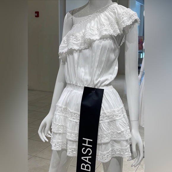 Debbie One-Shoulder Lace-Trim Mini Dress
MELISSA ODABASH - Picture 2 of 4
